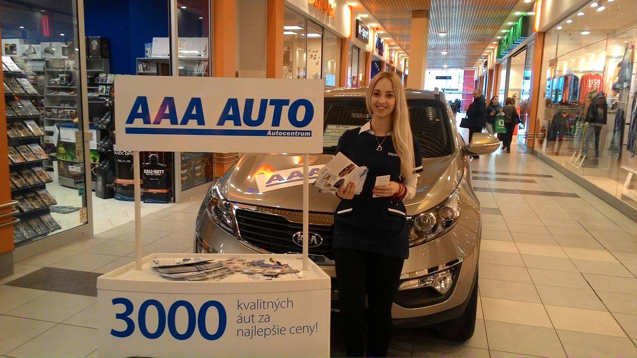 Abbiamo messo a disposizione una hostess a Nitra per il negozio di auto usate AAA AUTO